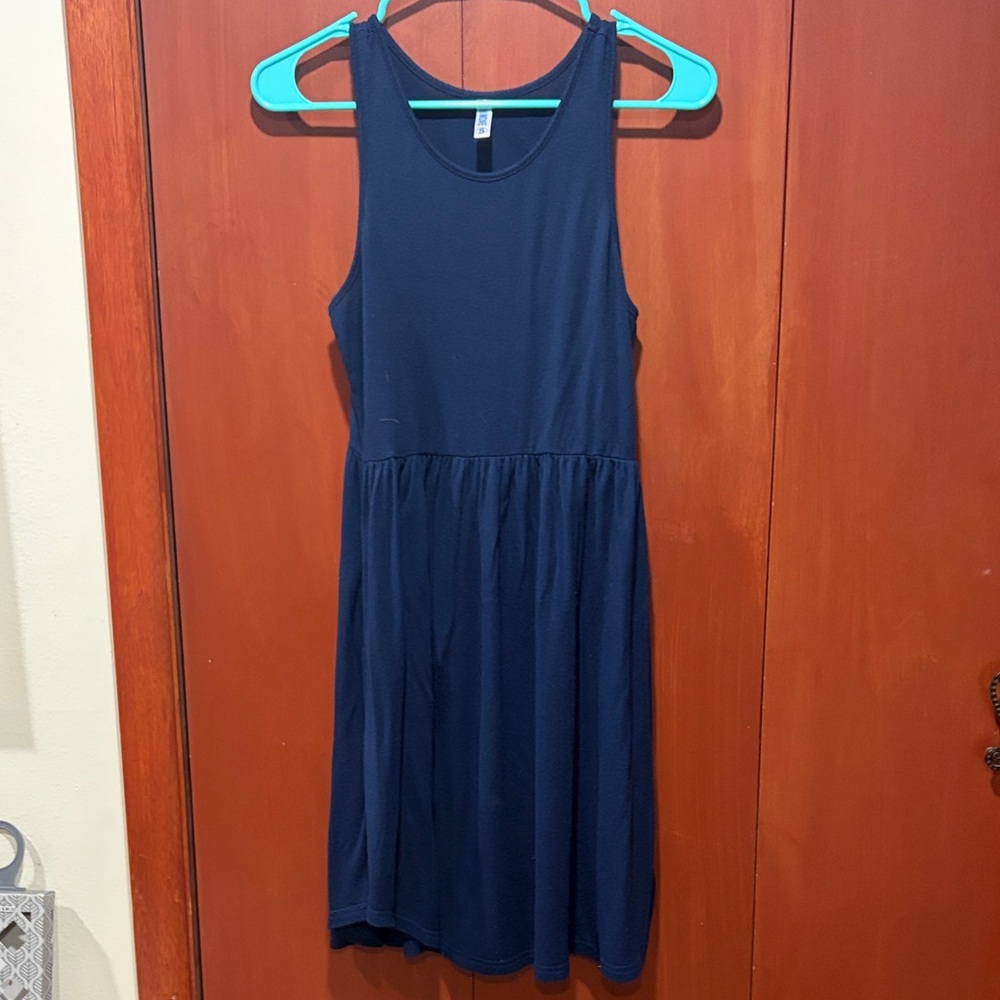 Navy Blue Sleeveless Dress